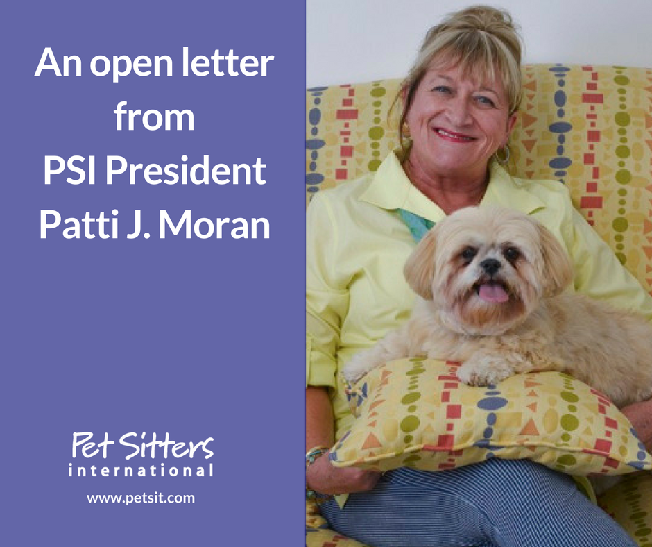 An Open Letter from Patti Moran: “Pet sitting” and “boarding” are not the same—but a professional is always a must!