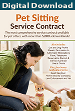 Pet Sitting Service Contract-Digital Version
