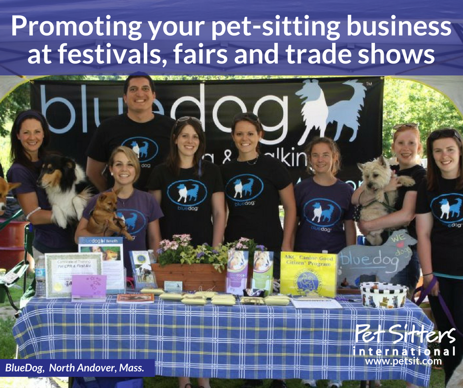 Promoting your pet-sitting business at festivals, fairs and trade shows