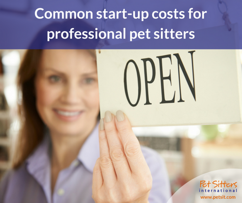 Common startup costs for professional pet sitters