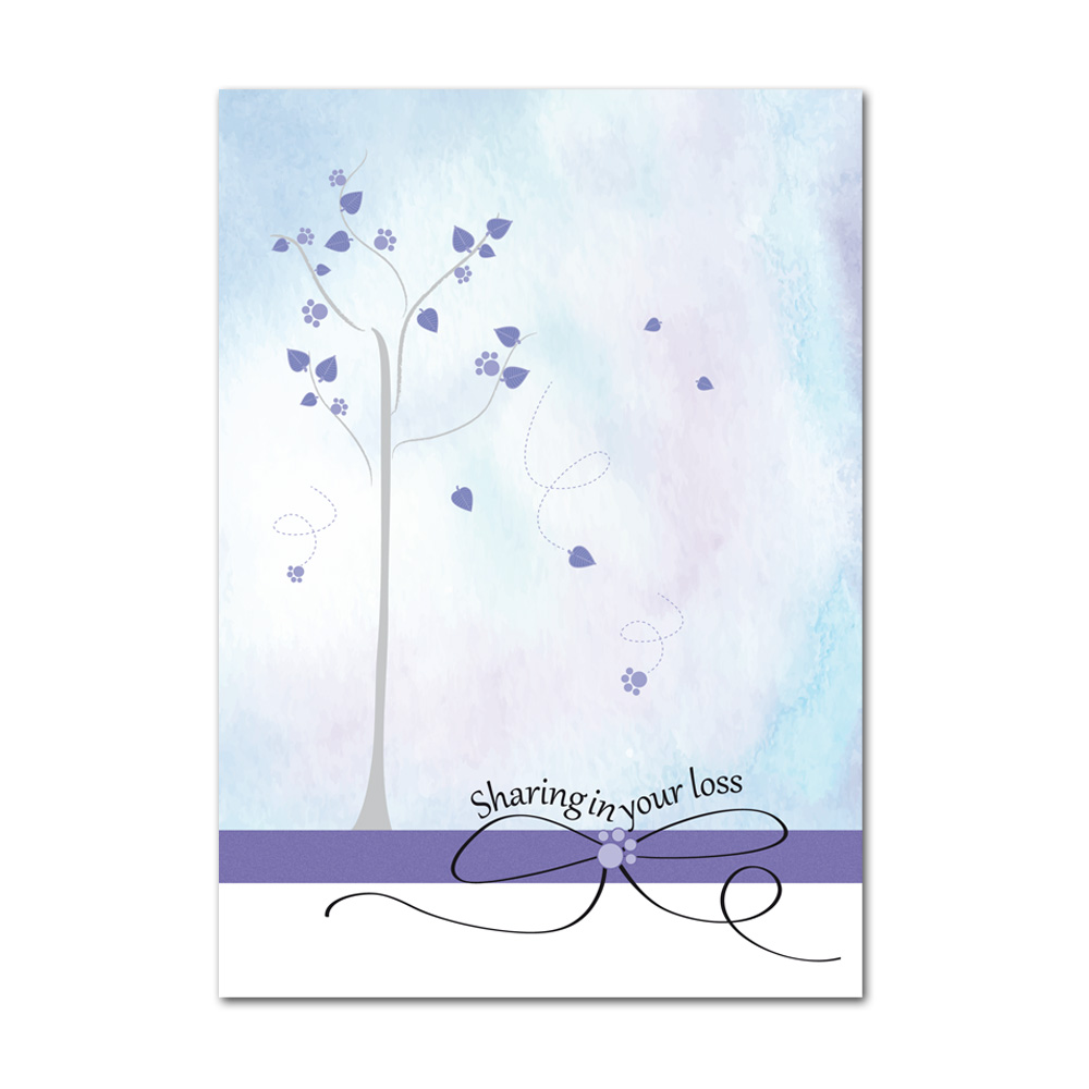 pet loss card client card loss of pet card