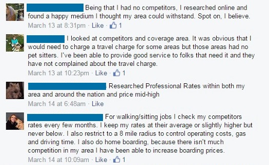 Setting your petsitting fees