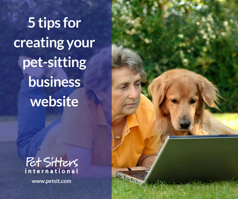 Dog sitter shop website