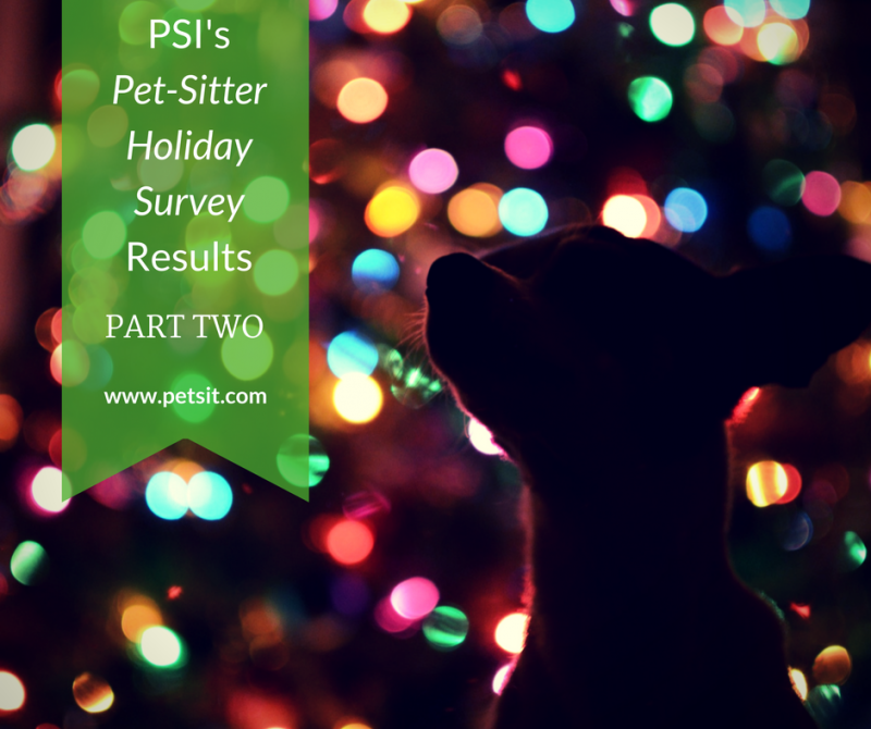 PetSitter Holiday Survey Results Part Two